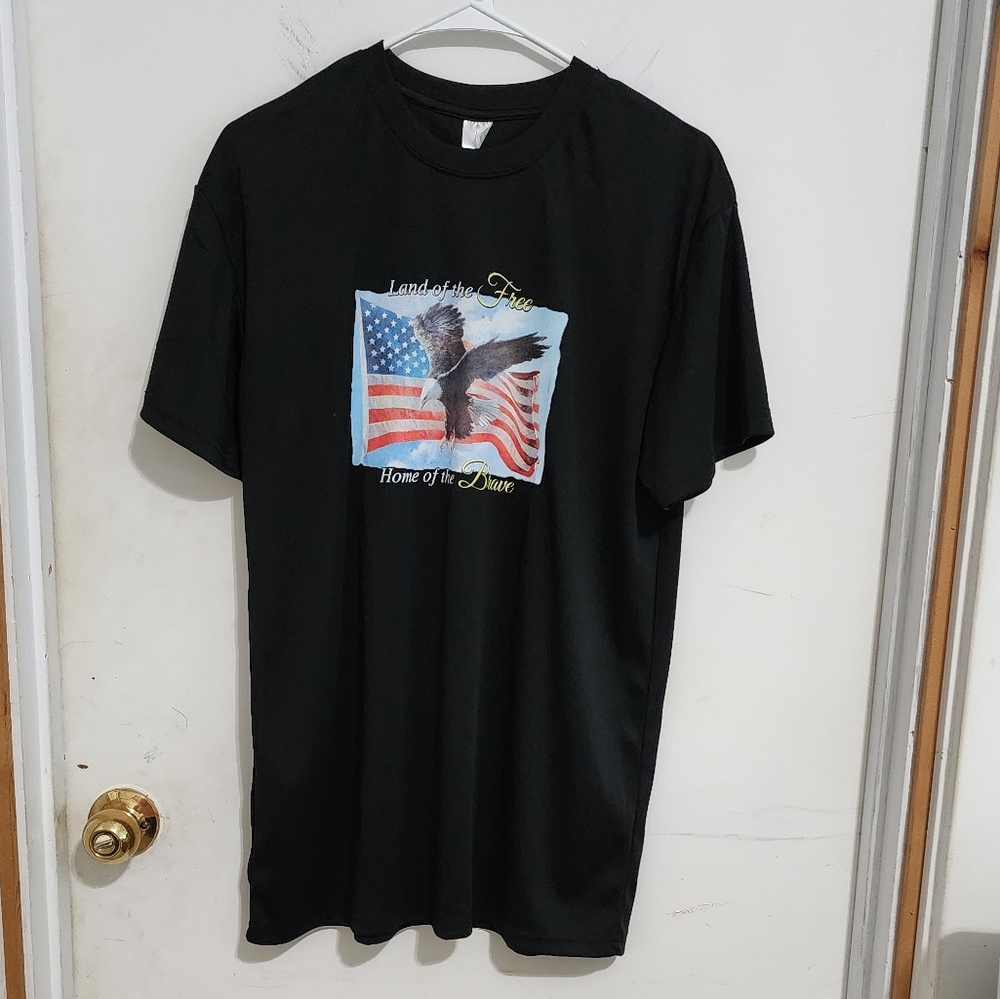Black Graphic T-Shirt, Size L